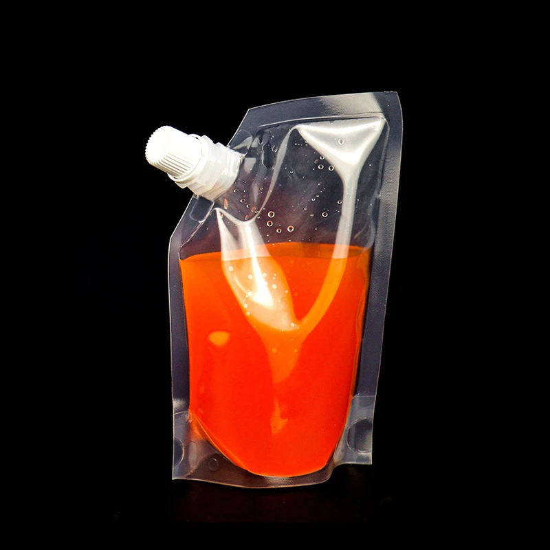 Plastic juice beverage packaging vertical large bag filling spray bag 50ml 100ml 150ml