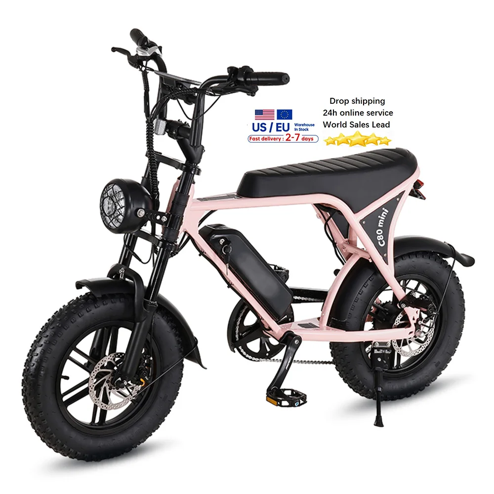 electric bike price VOMO C80 mini 16inch fatbike cycle E bike Eu warehouse Electric city bike bicycle Electric bicycle