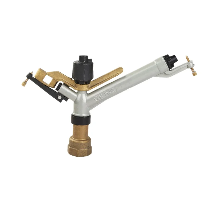 Латунь 360 градусов 1 5 дюймов водяной садовый спринклер большой дождевой пистолет для сельскохозяйственных ферм