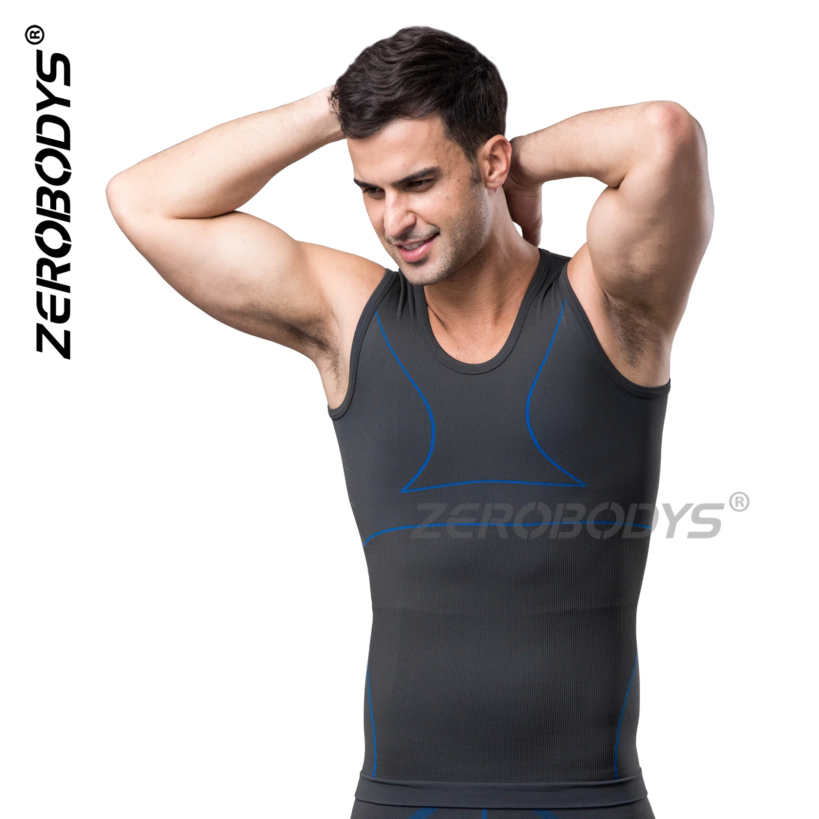 Meisu T052 Mens Body Shaper Abdomen Slimming Shapewear Shaping Corset Compression Shirts