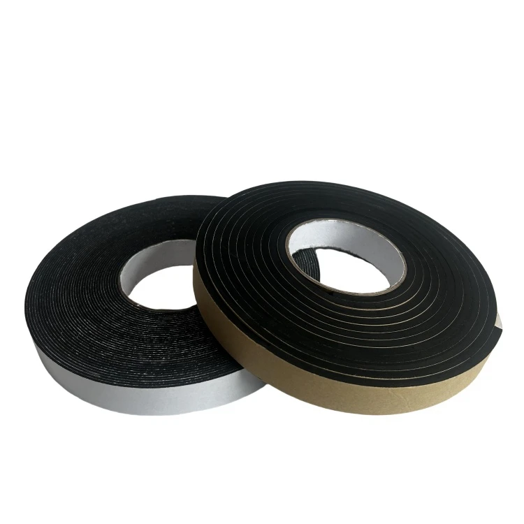Customized Single Side Self Adhesive Waterproof EVA Foam Roll Multi-Purpose Uses Masking Mounting Black EVA Foam Tape