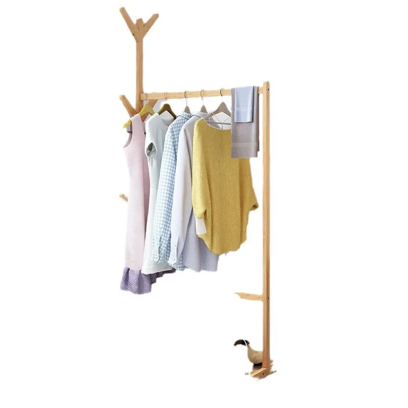 Home bedroom hangers multi-functional hangers rod pulley clothes rack simple hanging bag rack