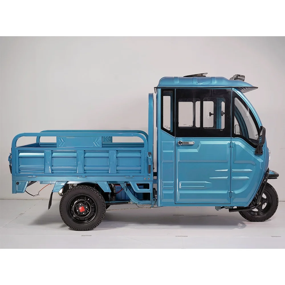 New Bajaj Semi Close Electric Tricycle Tuk Tuk Trike for Cargo Delivery EEC COC Tricycles Electric