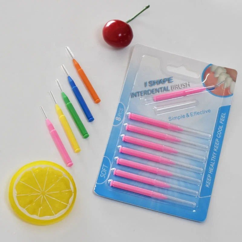Angled Dental Brush for Teeth Cleaning Interdental Brush Toothpick Pack of 5/6/8pcs With Different SIzes