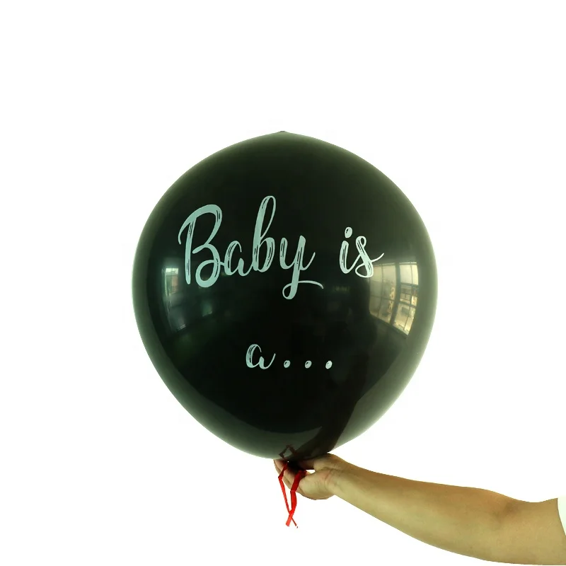 2022 New Arrivals Thick Round Black Balloon Giant Latex Balloons 36 inch for Gender Reveal Surprise Party Decorations