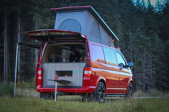 vw transporter t5 t6 camping accessories rooftop tent softshell camper van for extra space