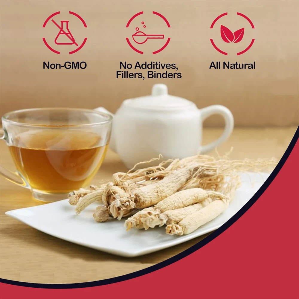 Herbal Supplement Energy Focus Maca Ganoderma Lucidum Ginseng Tea Organic Ginseng Sliced Ginseng Root