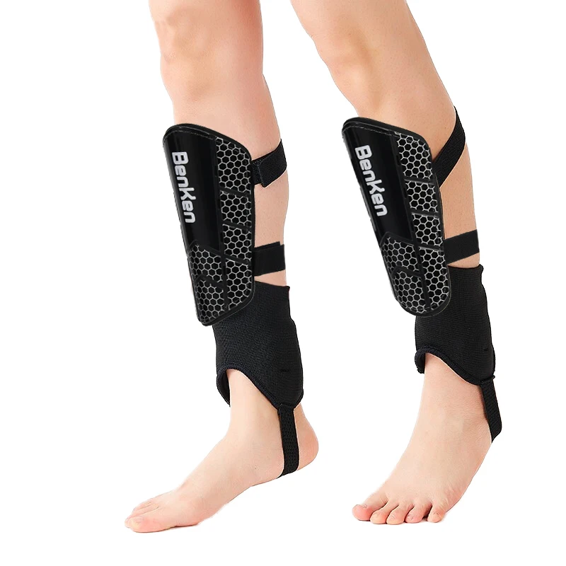 Benken Custom Football Leg Strap Guard Brace Support Pads Calf Compression Sleeve Soccer Shin Guards