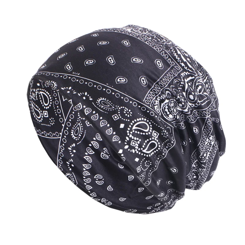 Elastic Cloth Multifunctional Cashew Flower Turban Cap Twist Cap Pile Pile Pullover Neck Sleeve Sweatband Pullover Hat