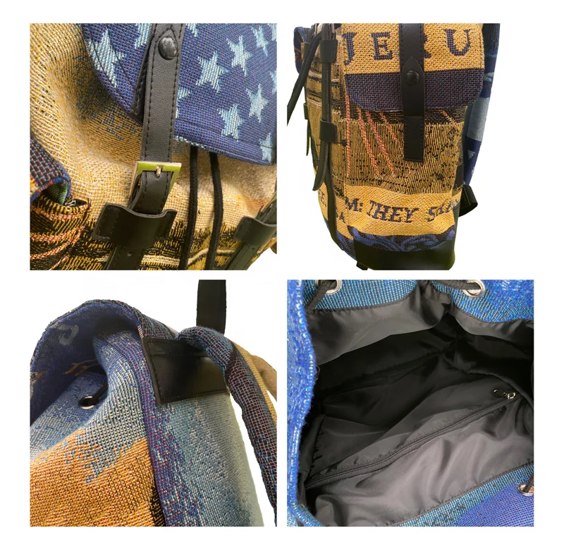 Wholesale Custom Blanket Work Backpack Tapestry Travel Backpack