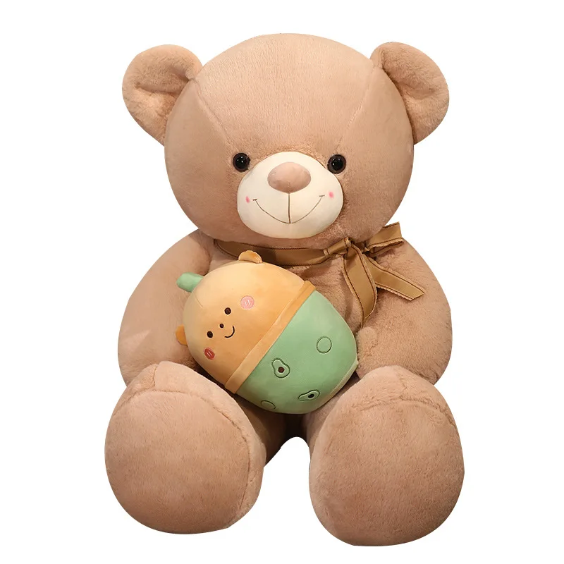 Customize Big Teddy Bear Plushies Toys with Boba Plushie Custom OEM Giant Bears Plush Toy 100 CM