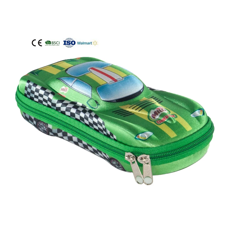 Пенал двухслойный для мальчиков, коробка для карандашей в форме машины для школы, низкая цена