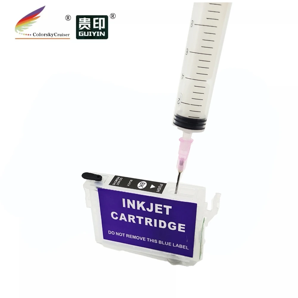 (RCE1431) Заправляемый картридж с чернилами для Epson T1431 - T1434 143 BK C M Y ME Office 960FWD 900WD 1 комплект = 4 картриджа