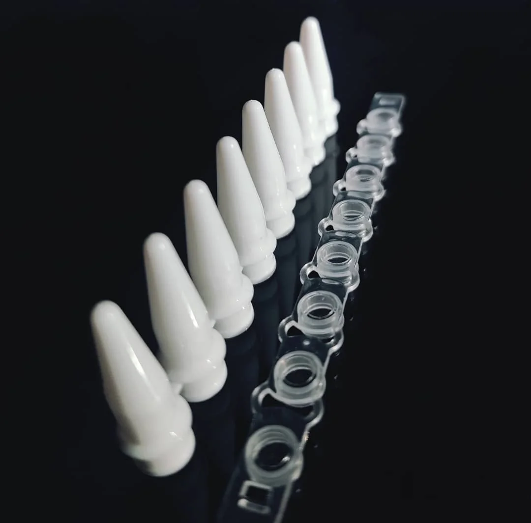 0.2ml PCR tube lab use seperate caps real time PCR white 8-strip 0.2ml PCR tube