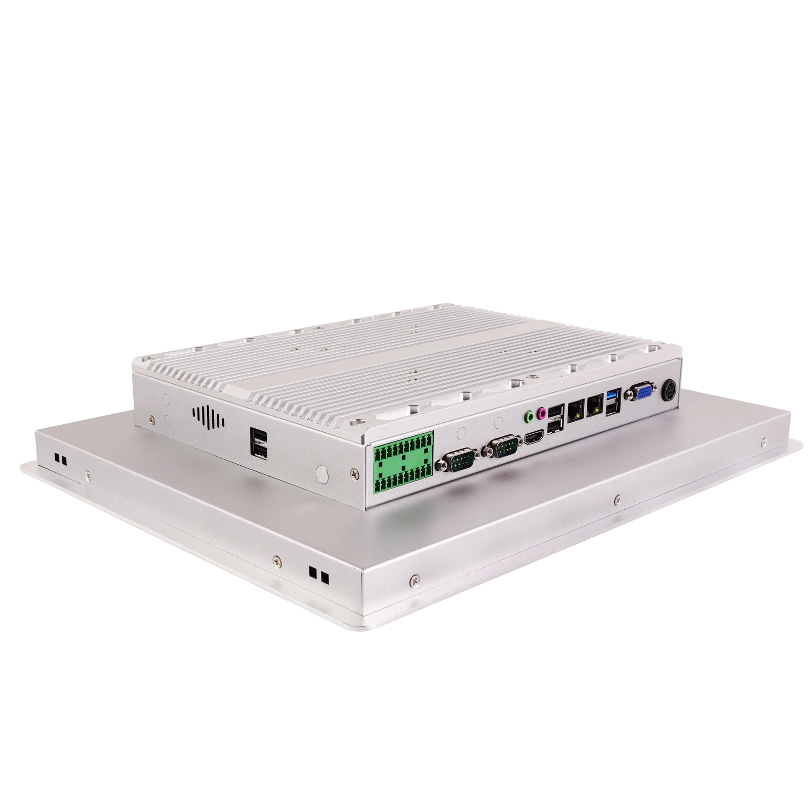 19 inch IP65 Dustproof Embedded Capacitive 10 Points All In One Industrial Touch Screen Panel PC RS232 RJ45 VGA DDR3 4G SSD 120G