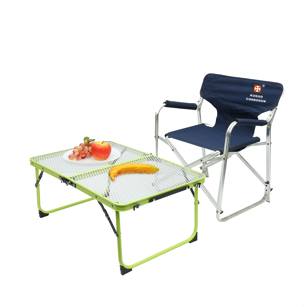 
outdoor BBQ colorful metal folding outdoor table and chair 