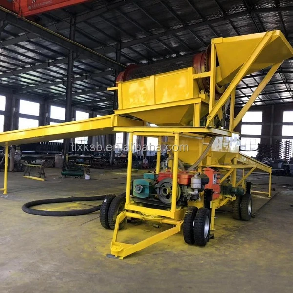 Portable Gold Mining Equipment / Gold Trommel Washing Plant / Gold Diamond Separating Machine For Sale