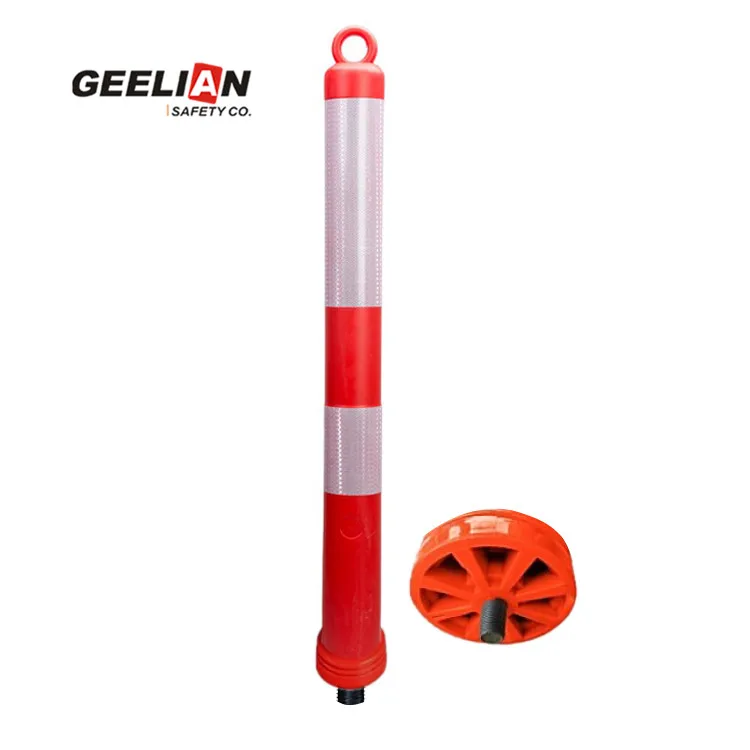 High-Quality And Flexible Plastic Pe Safety Outline Marking Bollard Traffic Barrier Warning Pillar