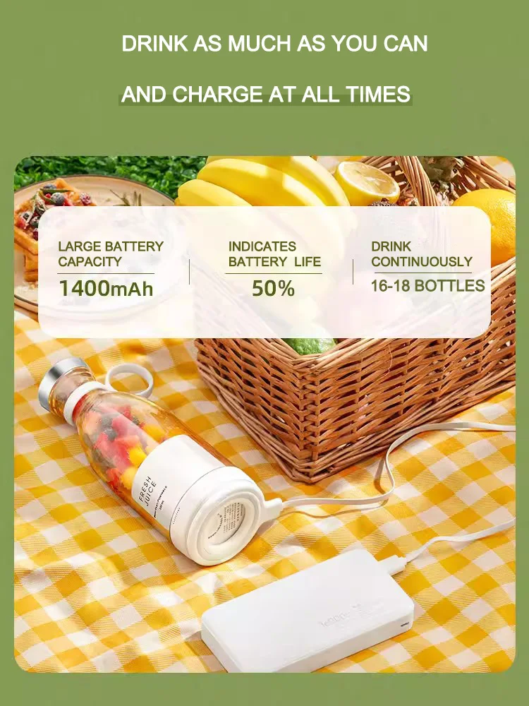 Factory supply portable blender juicers milkshakes mixers rechargeable Mini juicer fresh fruit blenders