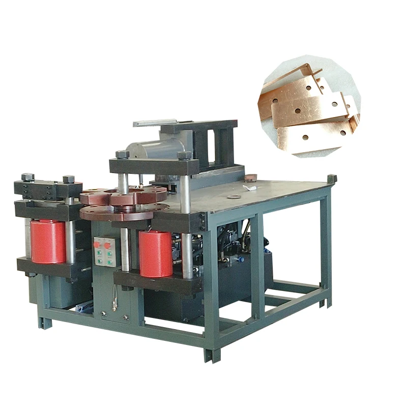 Muli-function three-in-one copper bender bending cutting and punching busbar machine