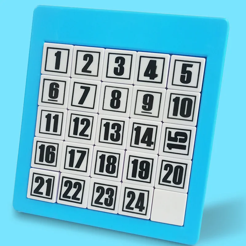 Klotski Game Huarong Road Board Math Game Early Educational  pegged puzzles Magnetic 15/24 piece Number Sliding Puzzle HH