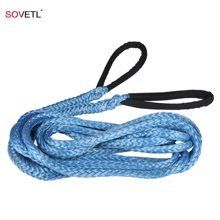 12 strands 8mm 10mm 12mm blue super tensile ATV UTV Synthetic winch rope