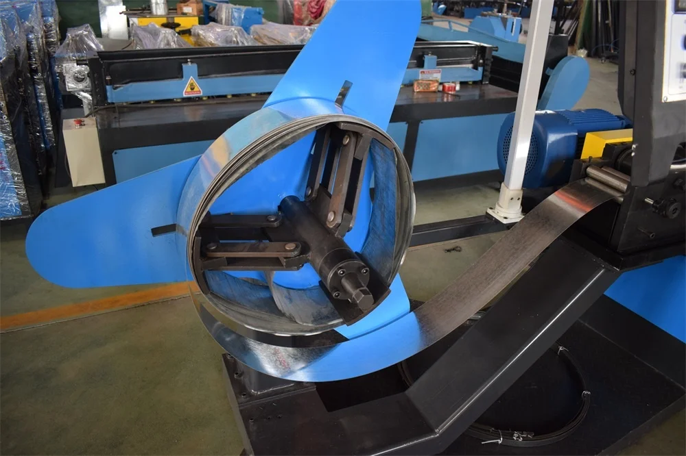 Hvac galvanized steel strip sheet metal spiro ducting equipment making forming machine