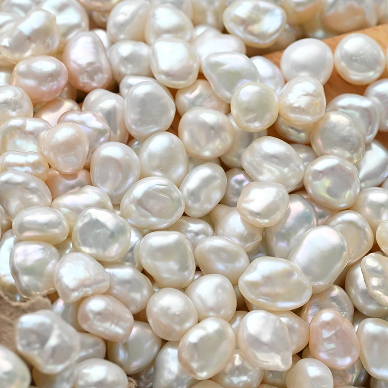 wholesale high quality natural thick keshi pearl,good luster,clean surface,white and grey color available