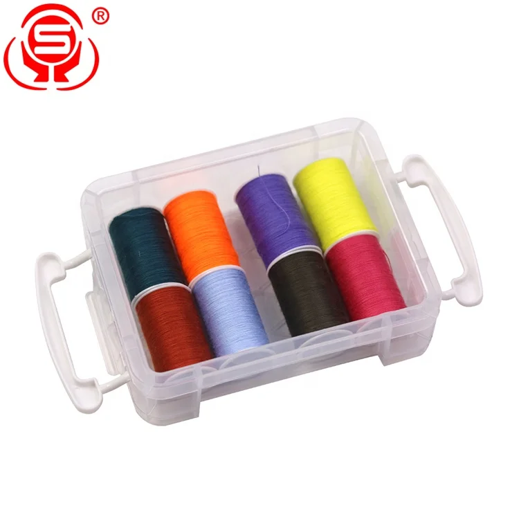 
China cheap braided mercerized polyester sewing thread for garment 