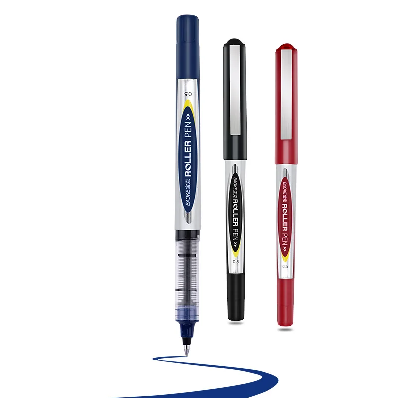 0.5mm cheap signature roller ball pen liquid ink rollerball pen with  metal clip DDP India fast deliver