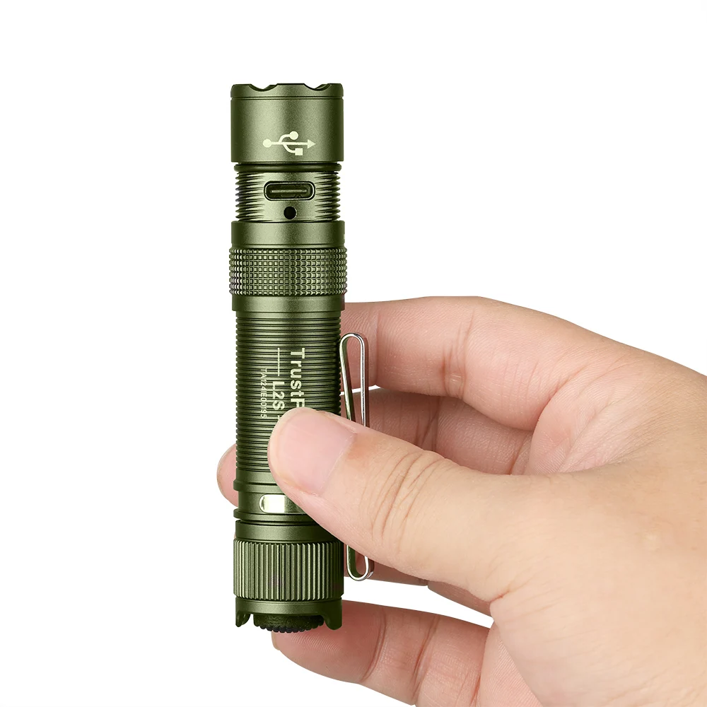 TrustFire L2S Brightest 1050LM Tactical flashlight IPX6 Waterproof 14500 Rechargeable Pocket Light Torch Worker Flashlight