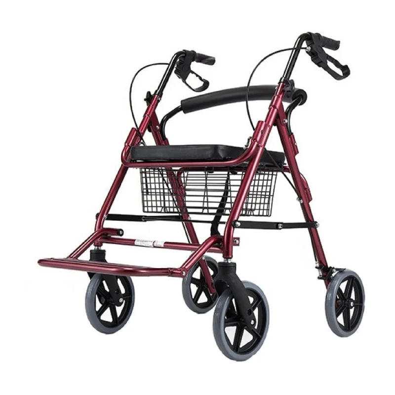 Four Wheel Detachable Aluminum Rollator Walker