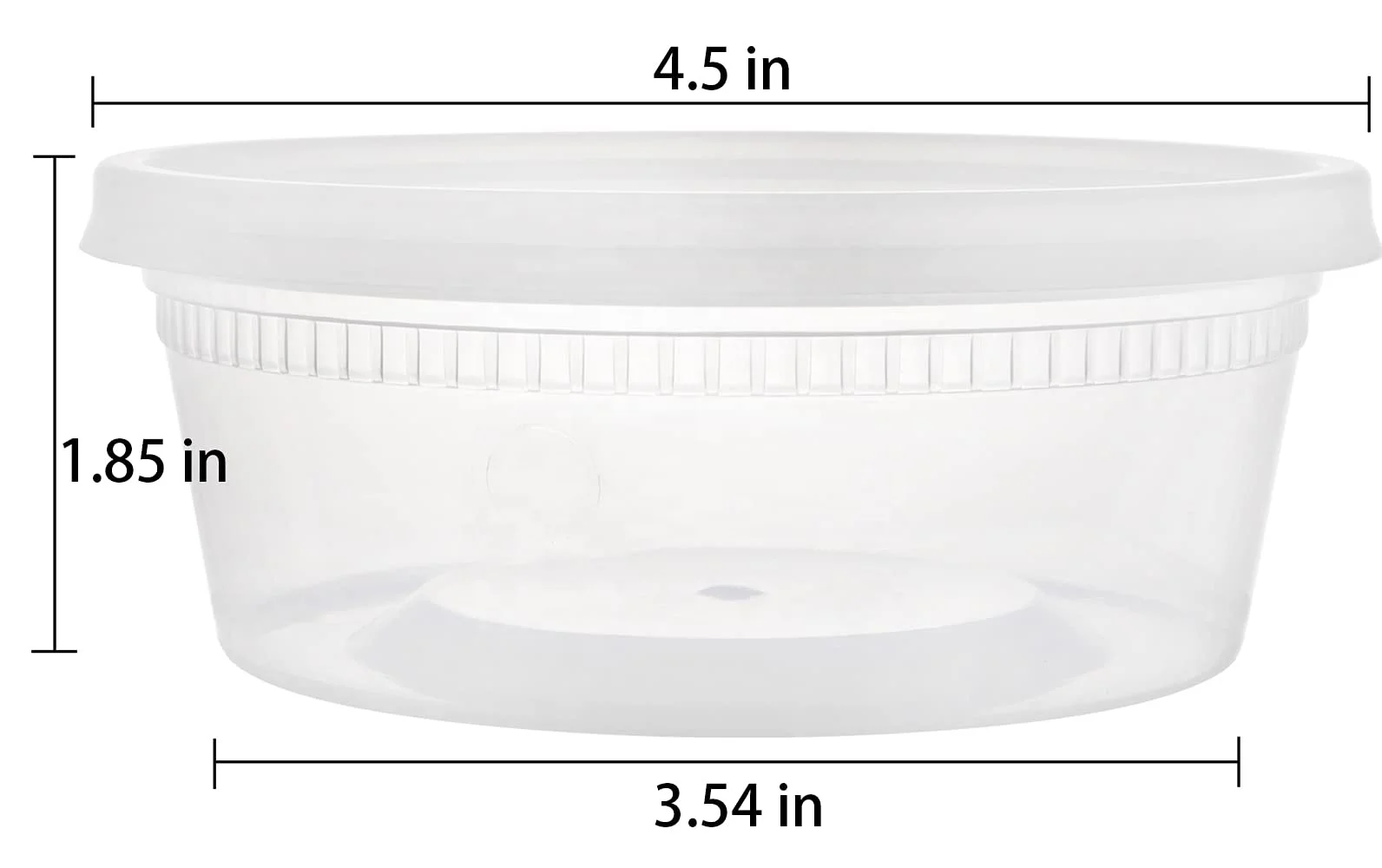 Food Storage Containers Freezer Deli Cups for Soup Plastic Deli Food Containers with Lids