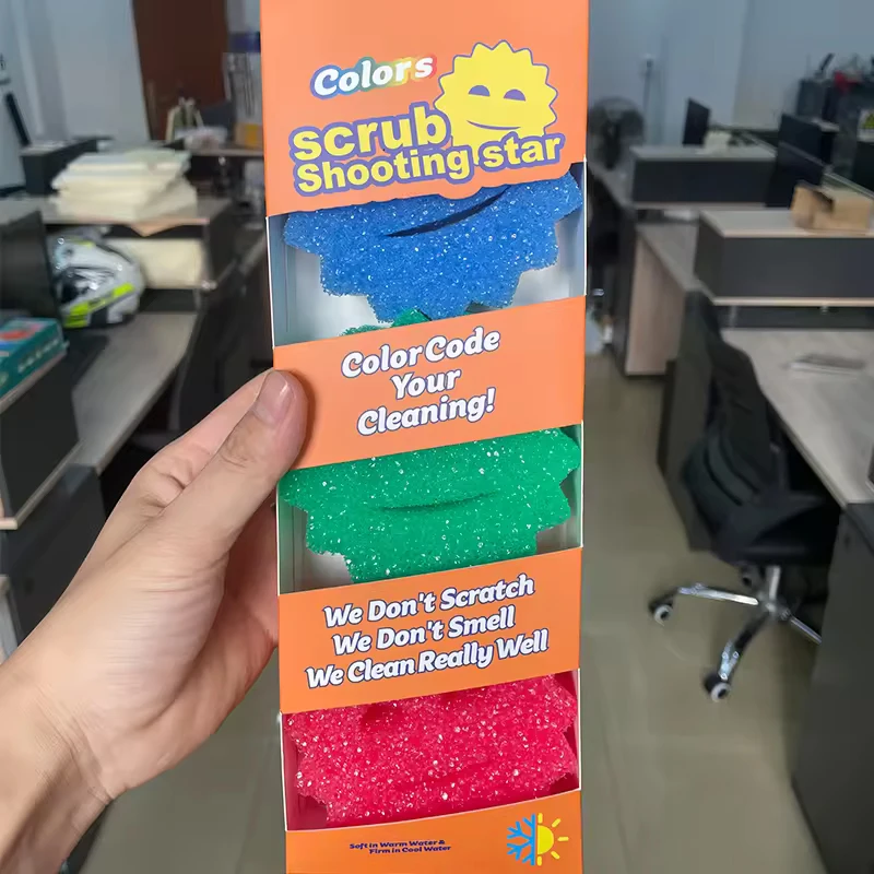 HCX ColorBox скраб мягкая в теплой воде жесткая холодной губка смайлик для мытья