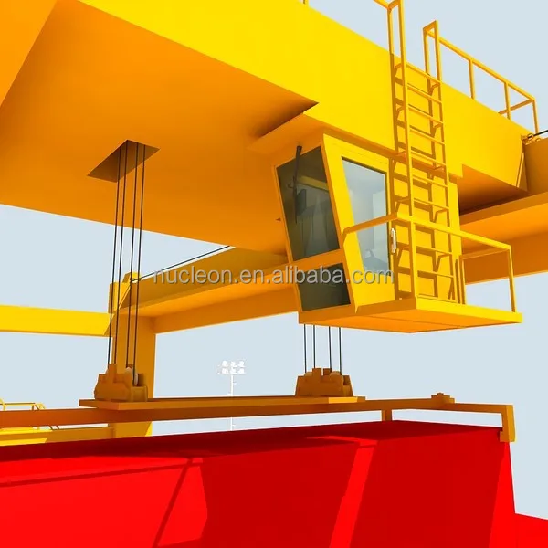 Nucleon  30ton 40 ton 50 ton Container Crane Double Girder gantry Crane Rail Mounted for shipyard harbor