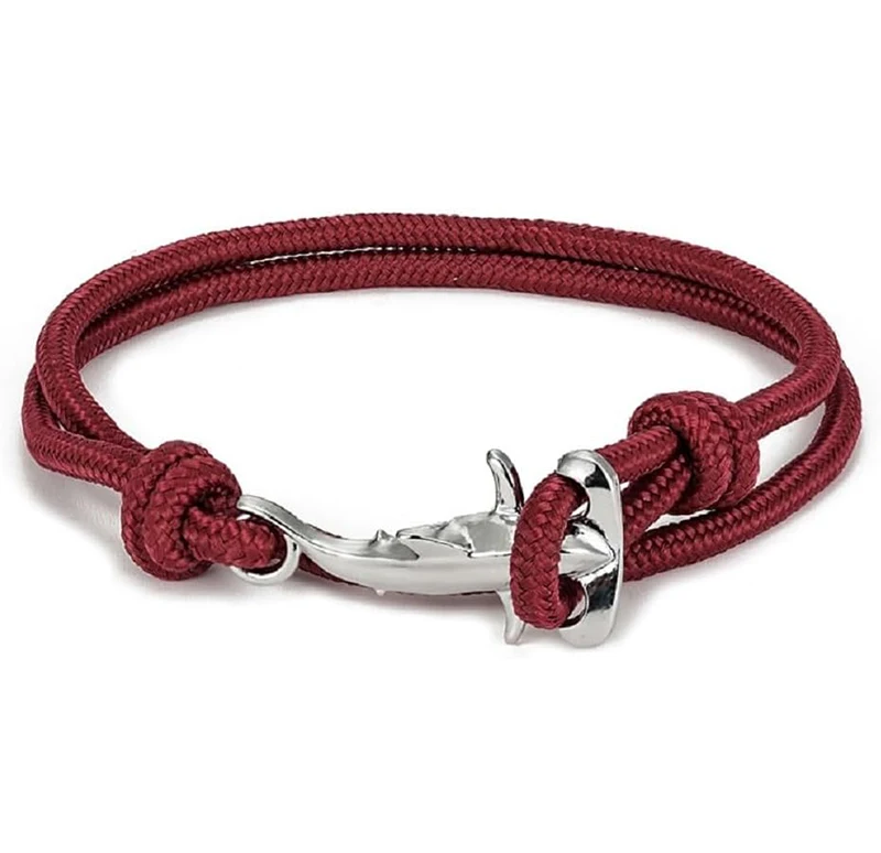 Multi-color Shark Bracelet Marine Lovers Nautical Multi-layer Wrap Waterproof Rope Couples Gift Bracelet