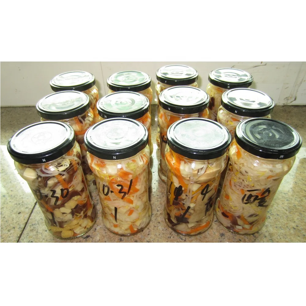 OEM консервированные овощи 370 мл вок Китай микс в стеклянной банке