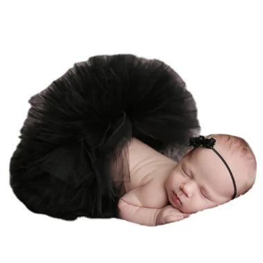 
2021 New Arrivals Baby One Year Old Photo Tutu Skirt Baby Cutie Pink Chiffon Pompous Skirt Cheap Ins Popular Newborn Tutu Skirts 