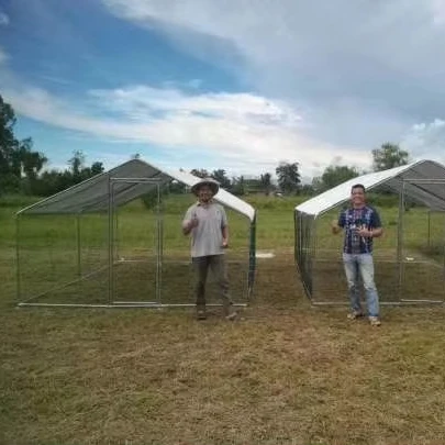 Spire Shaped Poultry Cage Chicken Run with Waterproof Cover & Safety Lock Large Outdoor Walk in Chicken Coop Cage for Backyard