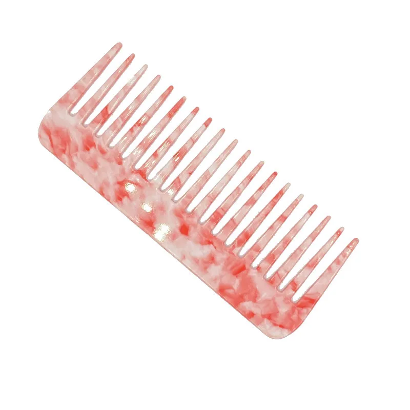 Personalized Large Size Acetate Hair Combs High Quality Comb For Women Handleless Portable Hairdressing Comb