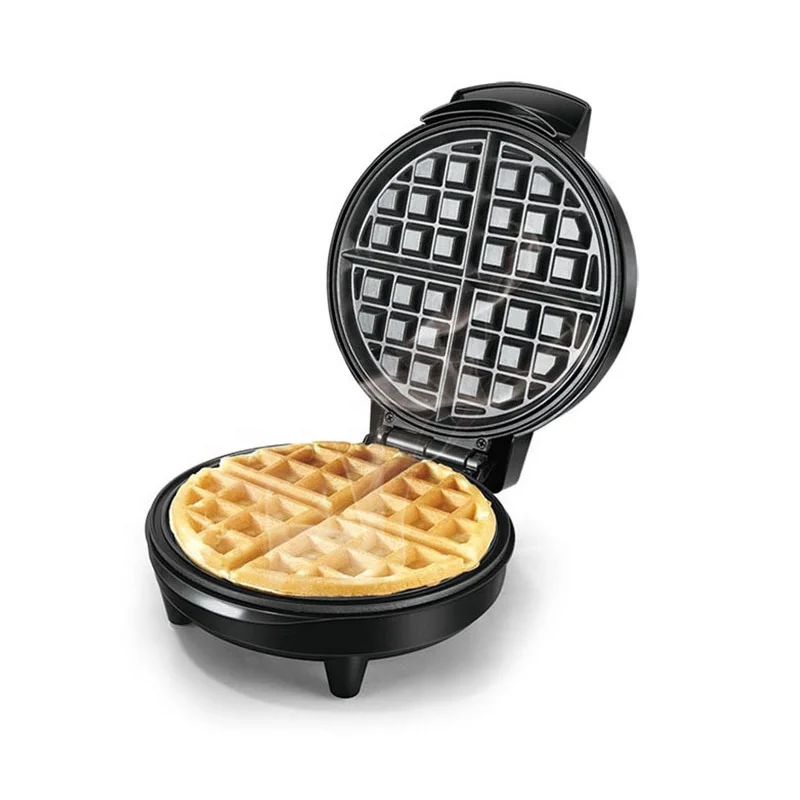 Easy Operation Round Stainless Steel Multifunction Belgian Mini Waffle Iron Machine Makers