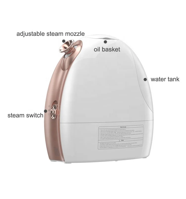 Support Sample Professional Portable Mini Mist Hot And Cold Ionic Vapor Ozone Facial Steamer