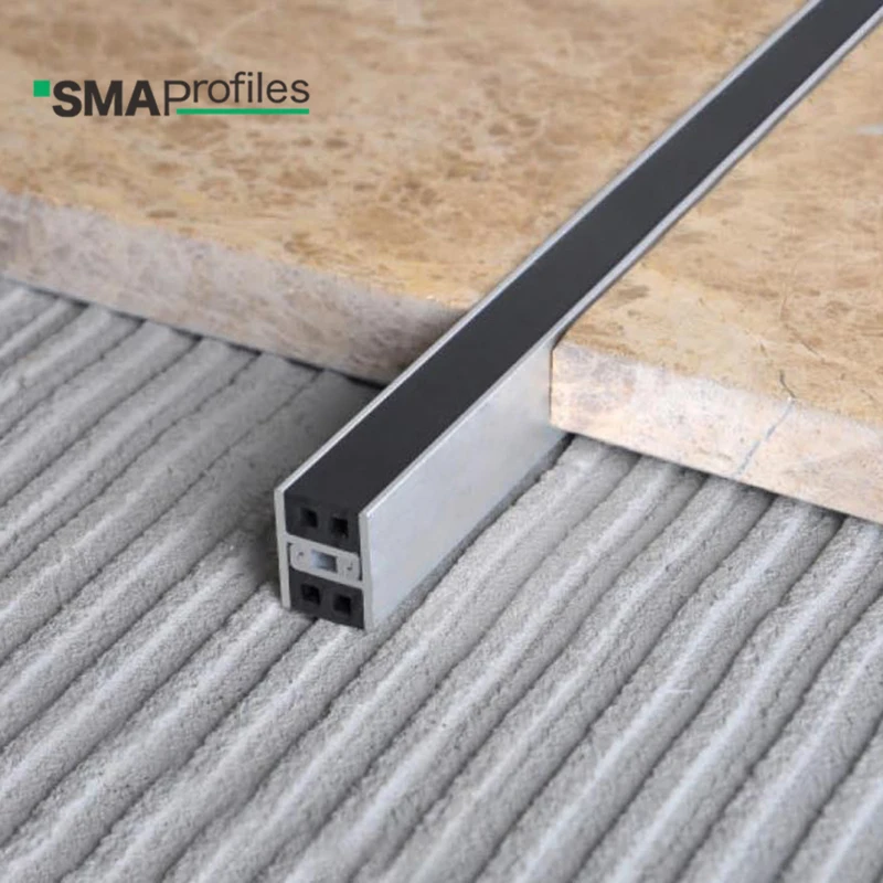 SMAProfiles wholesale Aluminum profile ceramic tile PVC rubber movement control joint