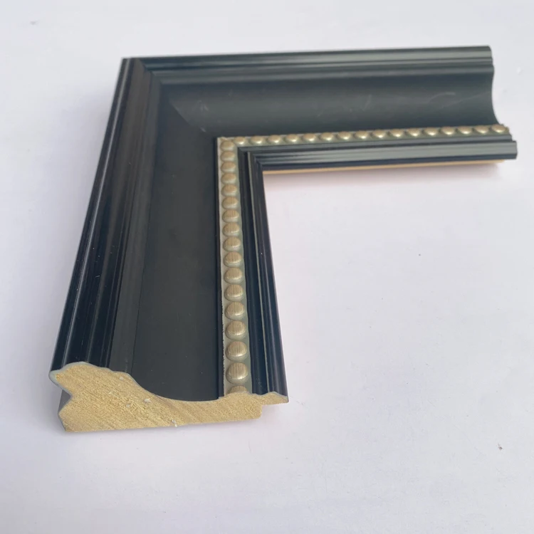 Wholesale Factory Direct Free Sample Black Wood-Like Frame Moulding Photo Poster Picture Wall Pictures Painting Mirror Frame