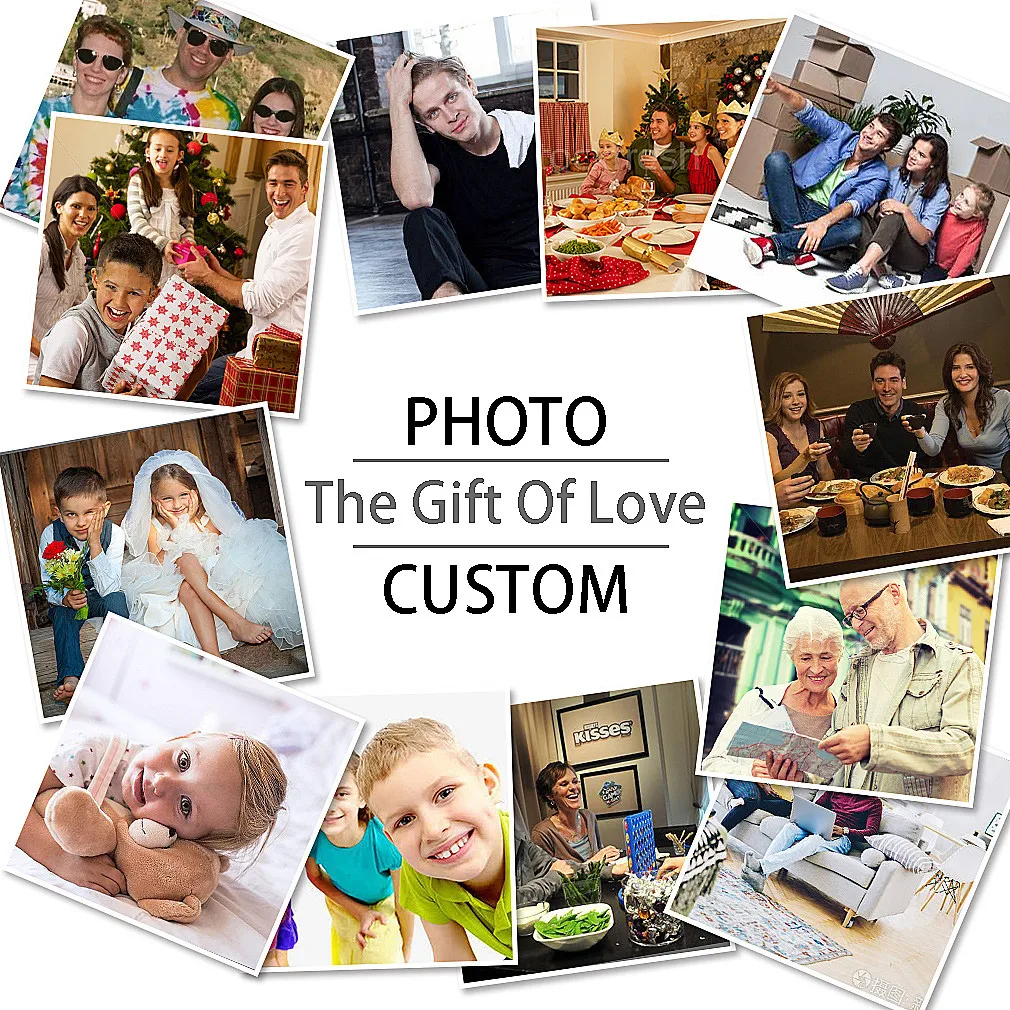 5D Canvas Painting Adult Children Personality Photo Customized Painting Art Kit Round Mosaic Mural DIY Diamond Painting