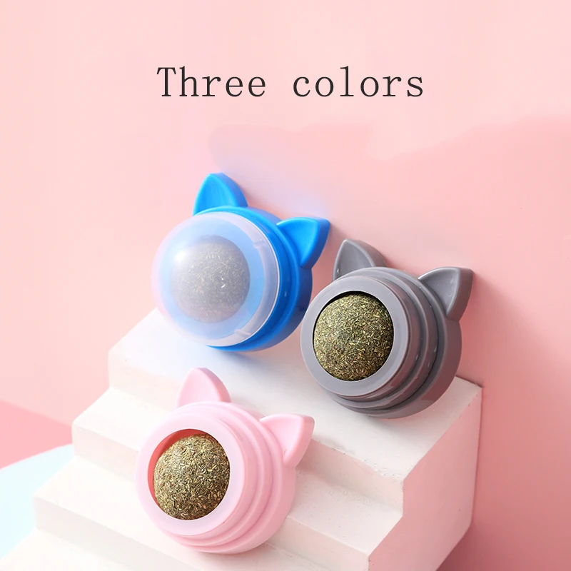 Multifunctional Rotating Molar Teeth Cleaning Cat Mint Catnip Ball Catnip Ball Toys avocado catnip Ball