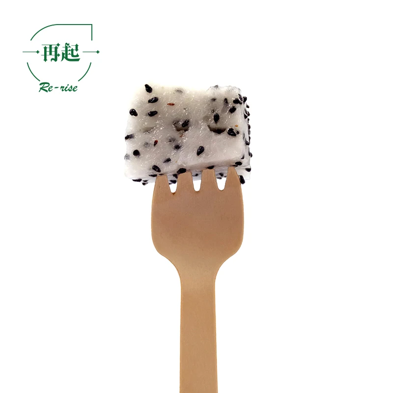 PRICE NEGOTIABLE 105mm or 10.5 cm  Mini Small Disposable Birch Wood Wooden Fork
