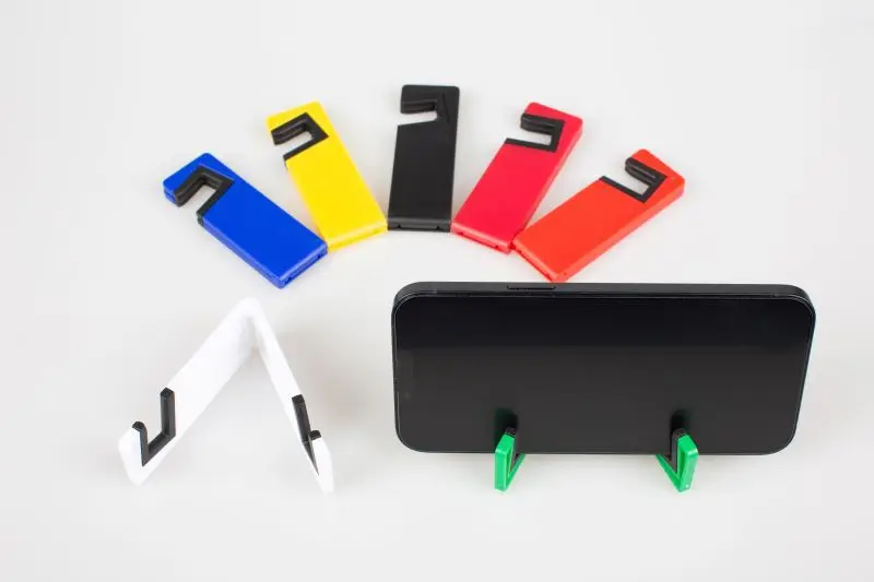 High Quality Travel Plastic Folding V Shaped Mobile Phone Holders Stand for Desk with  your  logo