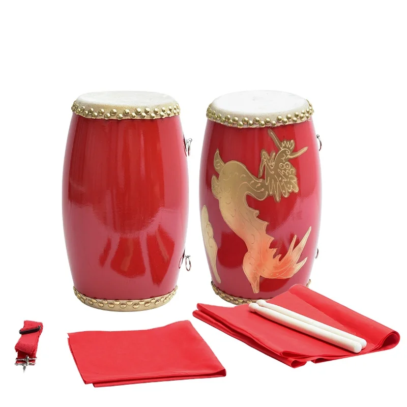 Lezhiyang factory direct sales 12 14 15CM cowhide children adult waist drum musical instrument hot selling drum