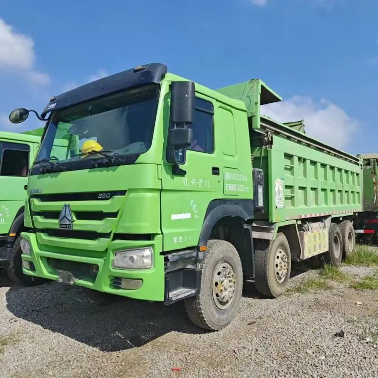 Недорогой самосвал Howo 6x4 большое строительное оборудование тяжелый грузовик левое рулевое управление камера заднего вида транспортировка